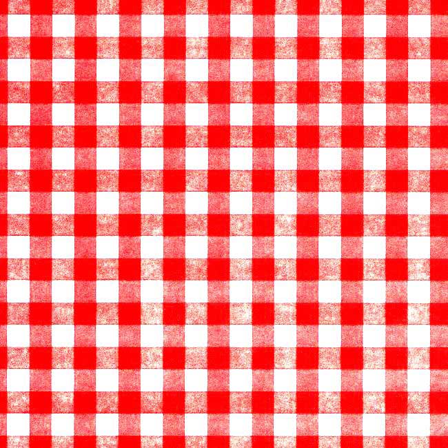 Counter rolls gift wrapping paper red with white checkered on strong ribbed white paper.
 