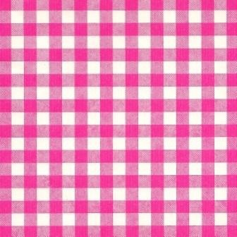 Toonbankrol cadeaupapier roze wit geruit met strepen persing, rollen van 50 meter, kies minimaal 4 artikelen in een assortimentsdoos.
 