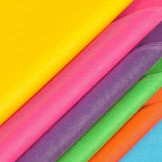 Farbig sortiert luxus MF Seidenpapier, 20 farben x 24 Blatt pro farbe in einem Polybeutel, Qualität 17 Gramm MF Farbe-Fast chlor- und säurefrei
 