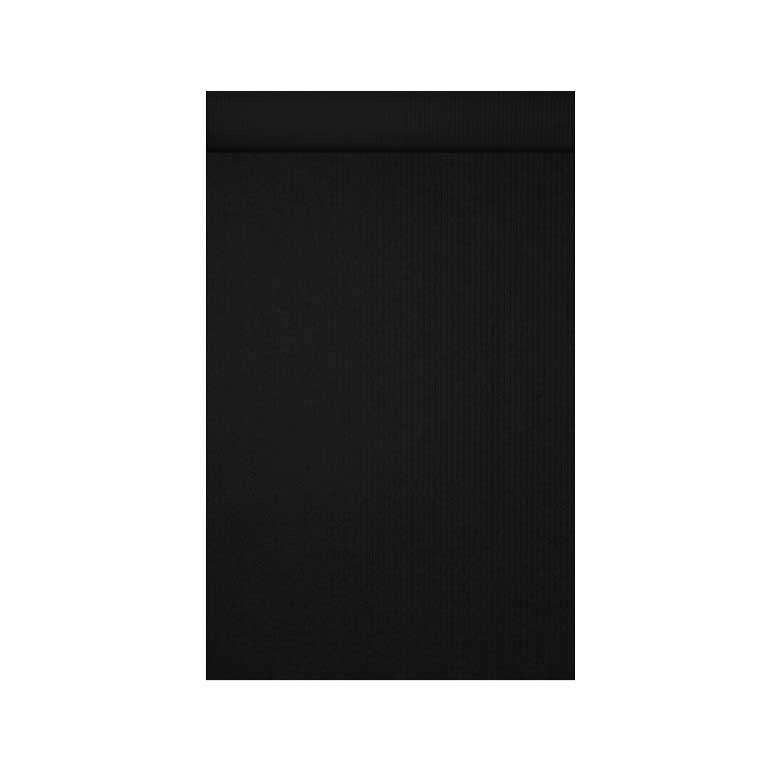Geschenkzakjes met 2 cm klepje, buiten en binnenzijde uni zwart op sterk geribbeld mat papier.
 