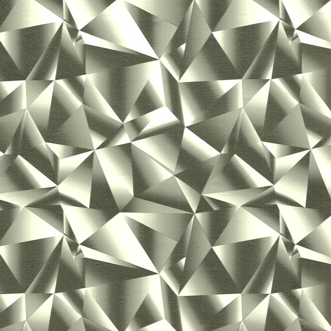 Cadeaupapier geometrische vormen mat grijs en zilver op stevig papier.
 
