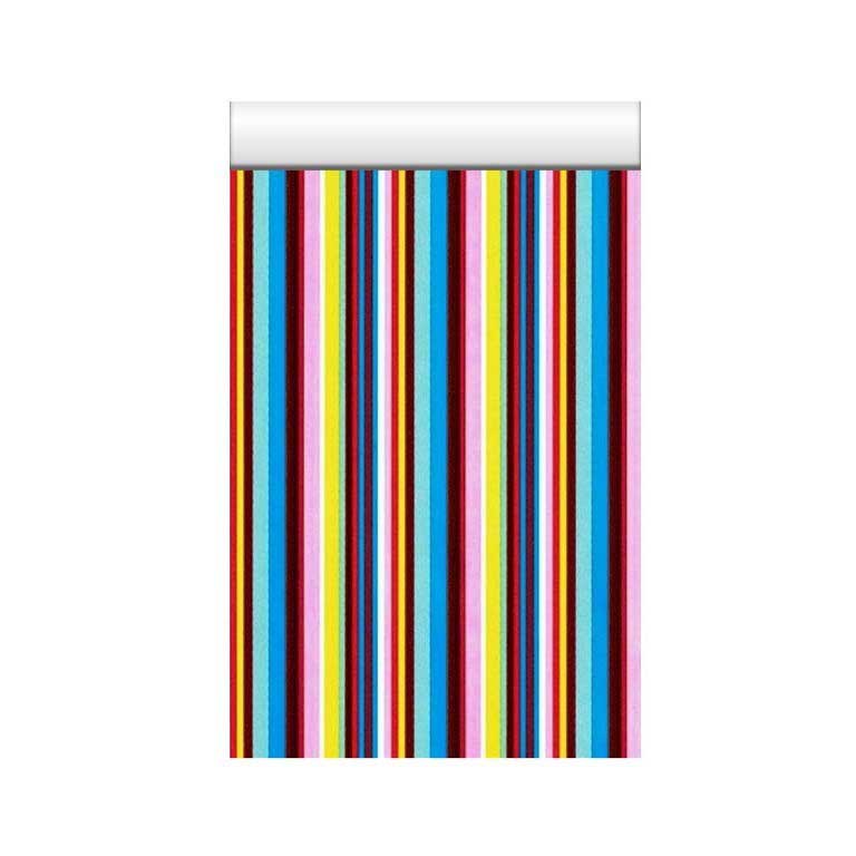 Gift bags multi colored lines blue on strong glossy paper.
 