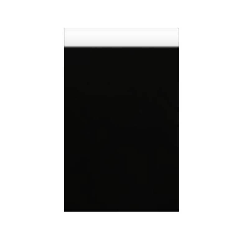 Geschenktüten mit 2 cm klappe, uni schwarz auf glänzendem, starkem Papier. 
 