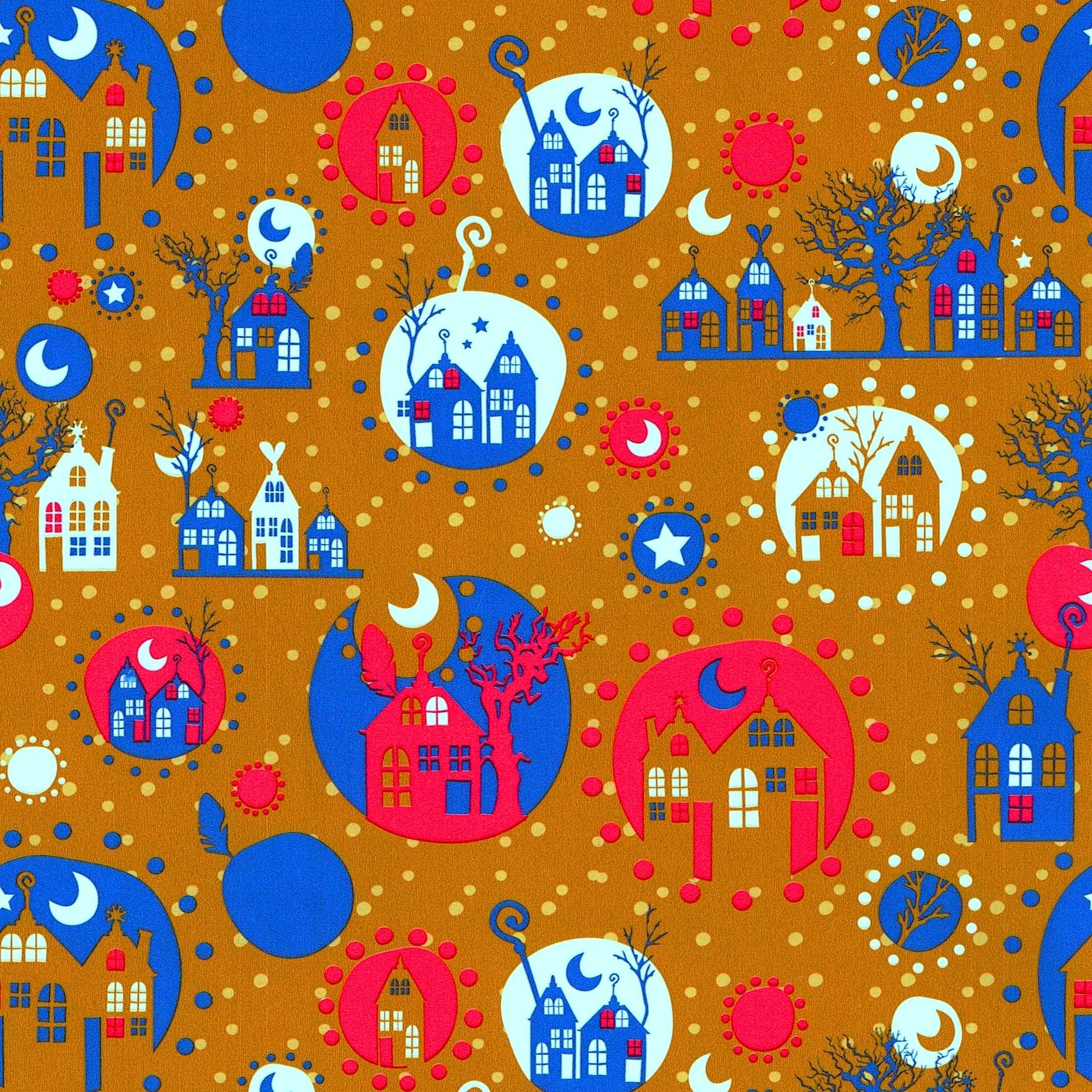 Sinterklaas wrapping paper on glossy paper. 
 