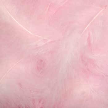 Deko federn 40 gram je packung, farbe hell rosa
 
