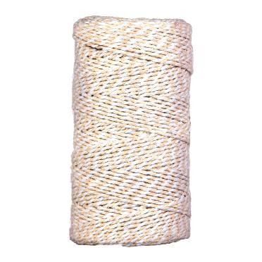 Packing rope of cream with white cotton.
 