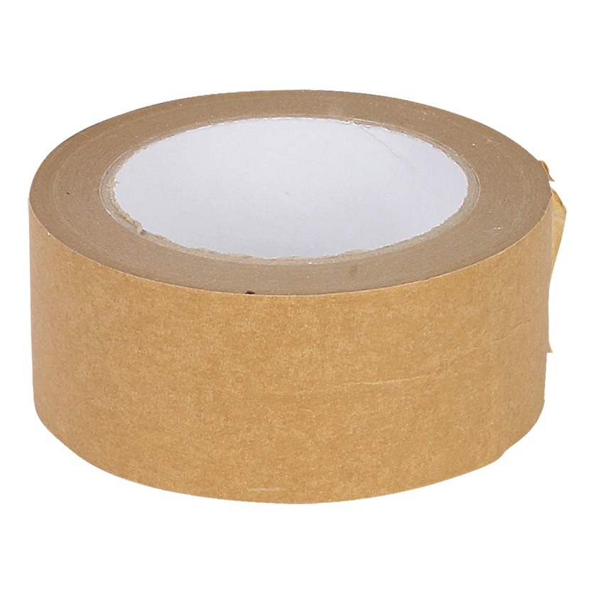 Naturel papier eco tape, 48 mm breed.
 
