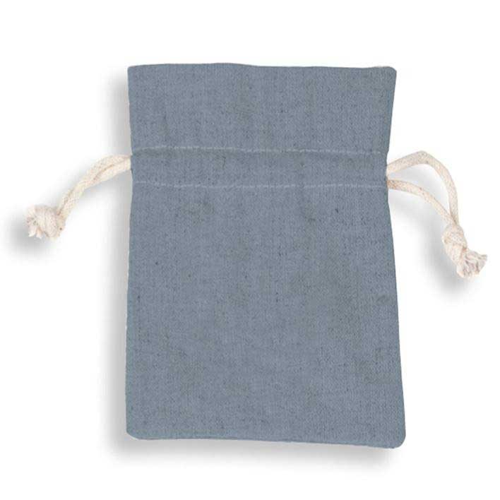 Cotton gift bags sky blue.
 