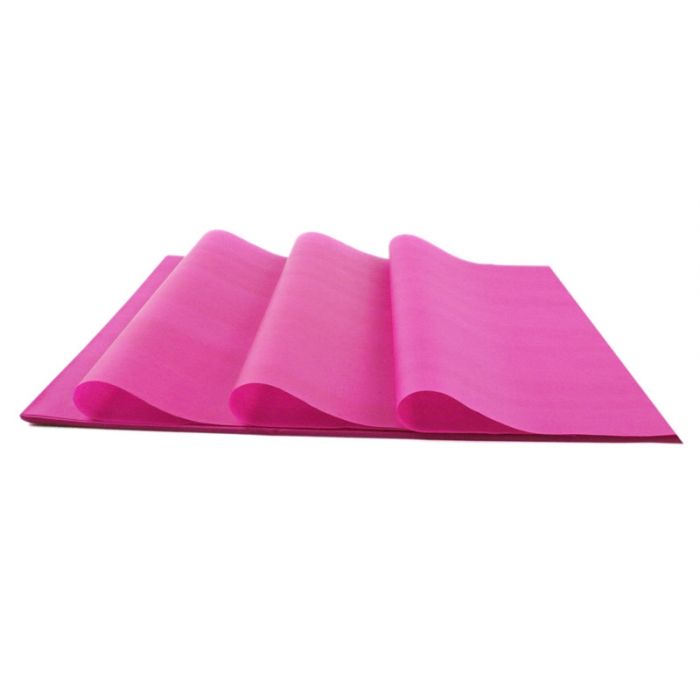 Cerise pink tissue paper, quality mg 17 grams colourfast.
 
